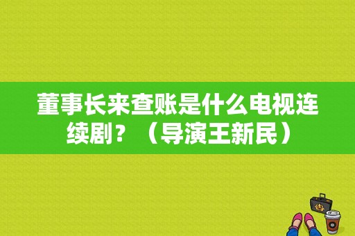 董事长来查账是什么电视连续剧？（导演王新民）
