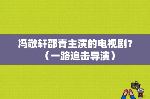 冯敬轩邵青主演的电视剧？（一路追击导演）