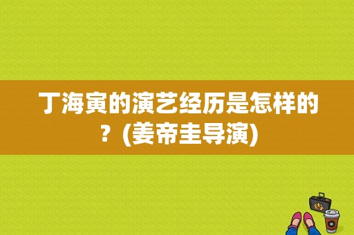 丁海寅的演艺经历是怎样的？(姜帝圭导演)