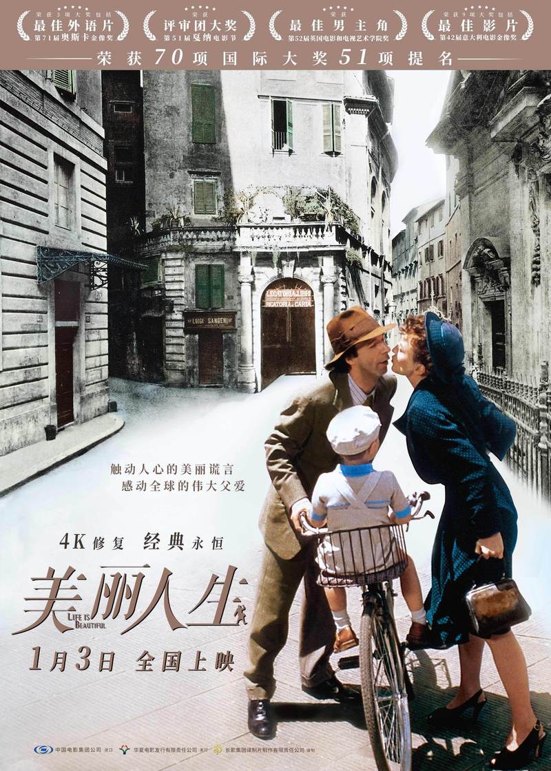美国免费大片有哪些好看电影？(美丽人生电影的导演)