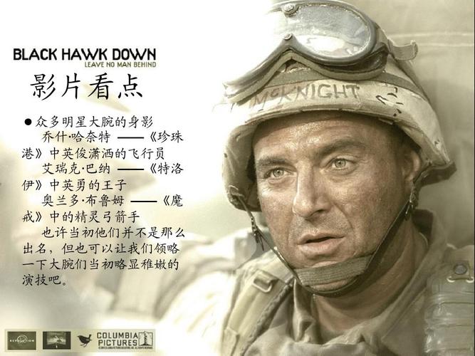 黑鹰坠落电影剧本？
