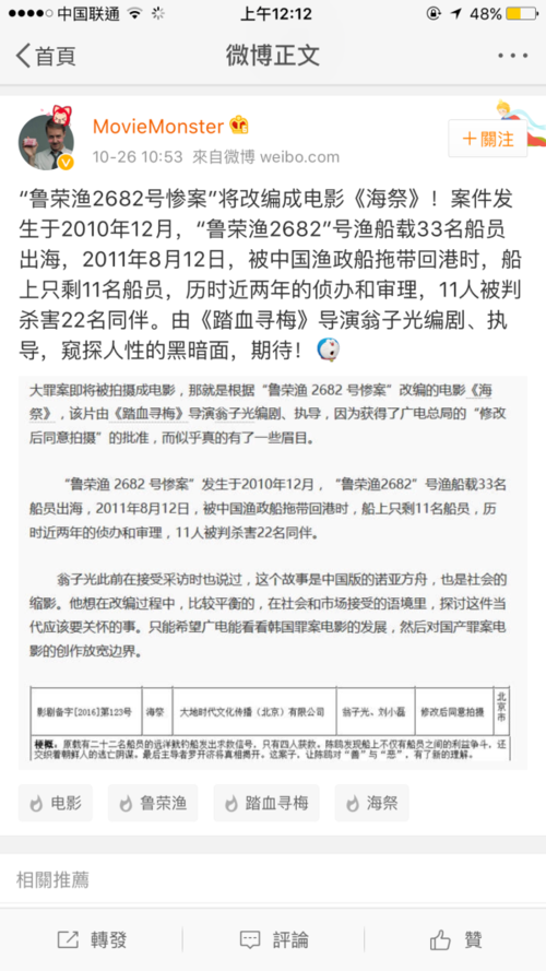鲁荣渔号电影名叫什么?《踏血寻梅》到底讲了一个什么故事?