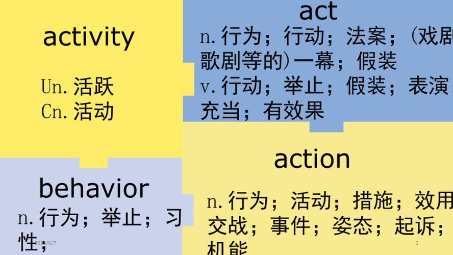 action和activity有什么具体的区别？（导演action）