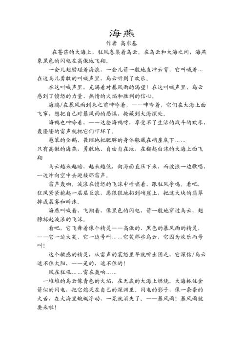 高尔基的中的海燕象征着什么人？（阳光代表全集剧情介绍）