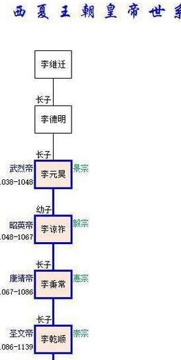 西夏王朝的历史史料?历代皇帝?(西夏王朝剧情介绍)