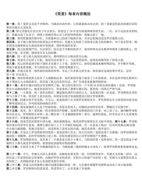 简爱第30章概括?(泰剧无法抗拒剧情介绍)