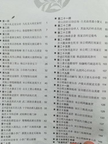 新版水浒传全集的目录?(老水浒传剧情分集介绍)