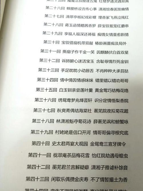 红楼梦31到60回大意和回目的意思?(风中奇缘31剧情介绍)