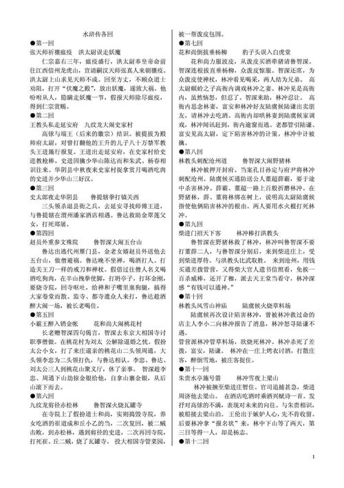 1998年水浒传知识梗概？（水浒传98版剧情介绍）